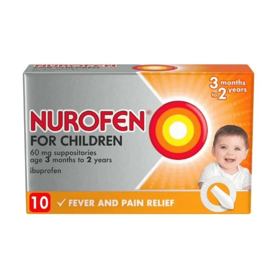 Nurofen Children 60mg Suppositories 10's- Lillys Pharmacy and Health Store