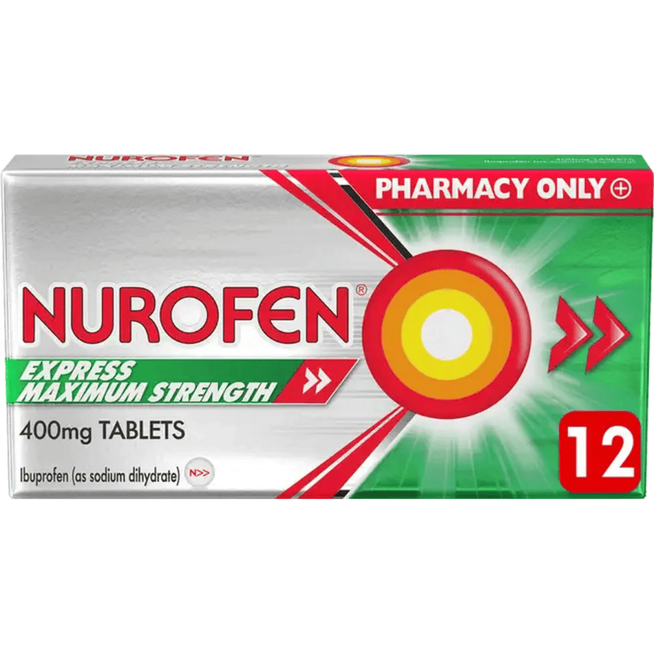 Nurofen Express 400mg Maximum Strength Tablets 12's- Lillys Pharmacy and Health Store