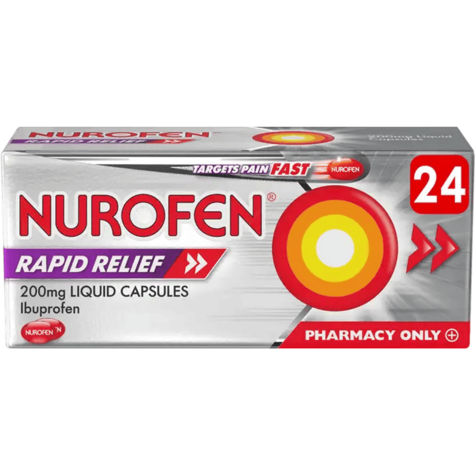 Nurofen Rapid Relief 200mg 24s- Lillys Pharmacy and Health Store