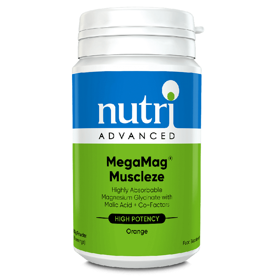 Nutri Advanced MegaMag Muscleze (orange) 163g Powder- Lillys Pharmacy and Health Store
