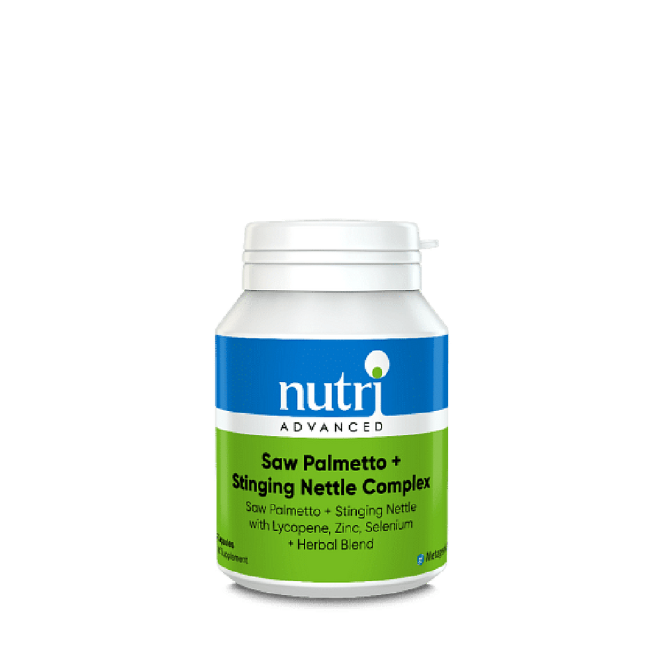 Nutri Advanced Saw Palmetto + Stinging Nettle Complex 60 Caps- Lillys Pharmacy and Health Store