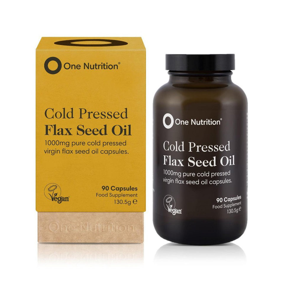 One Nutrition Cold Pressed Flax Seed Oil 90 caps- Lillys Pharmacy and Health Store