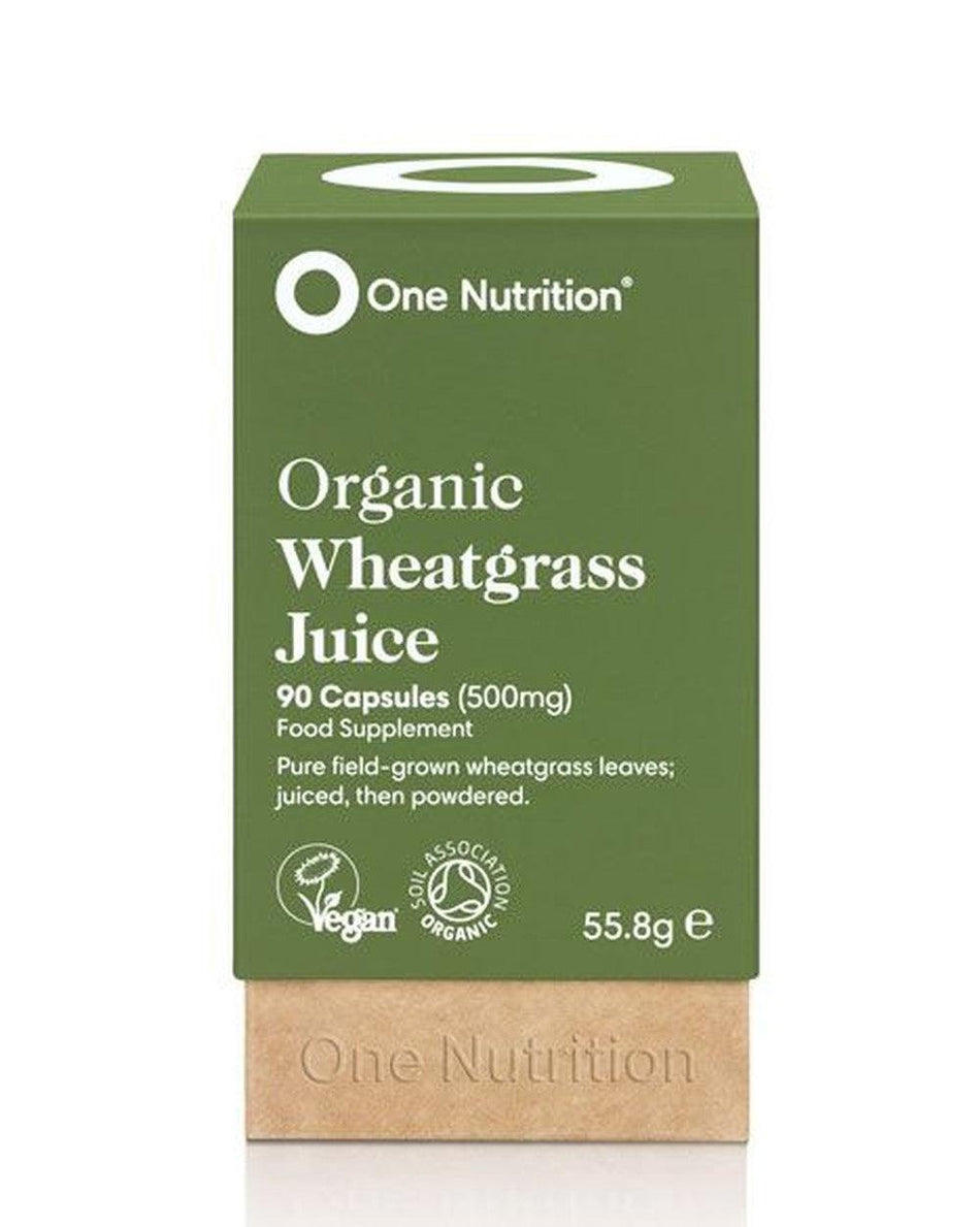 One Nutrition Organic Wheatgrass Juice 90 Capsules- Lillys Pharmacy and Health Store