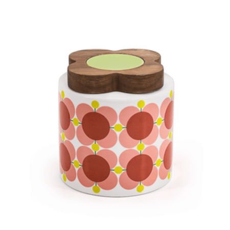 Orla Kiely 1.1L Storage Jar - Atomic Flower Bubblegum- Lillys Pharmacy and Health Store