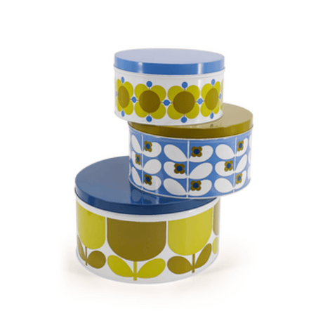 Orla Kiely Nesting Cake Tins - Set Of 3 (Sunflower/Sky)- Lillys Pharmacy and Health Store