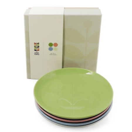 Orla Kiely S/4 Debossed Side Plates - Multi (210 Mm)- Lillys Pharmacy and Health Store