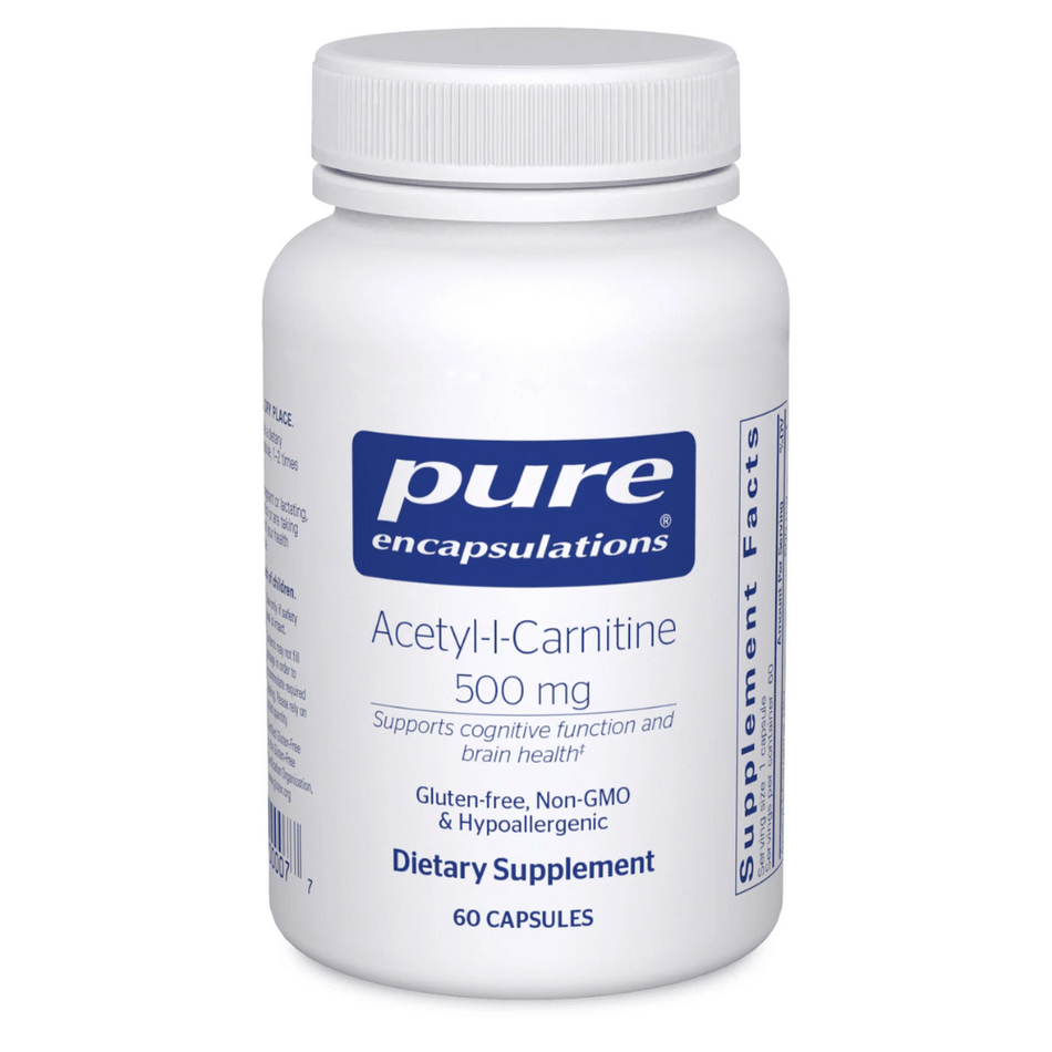 Pure Encapsulations Acetyl-L-Carnitine 500 mg 60's- Lillys Pharmacy and Health Store