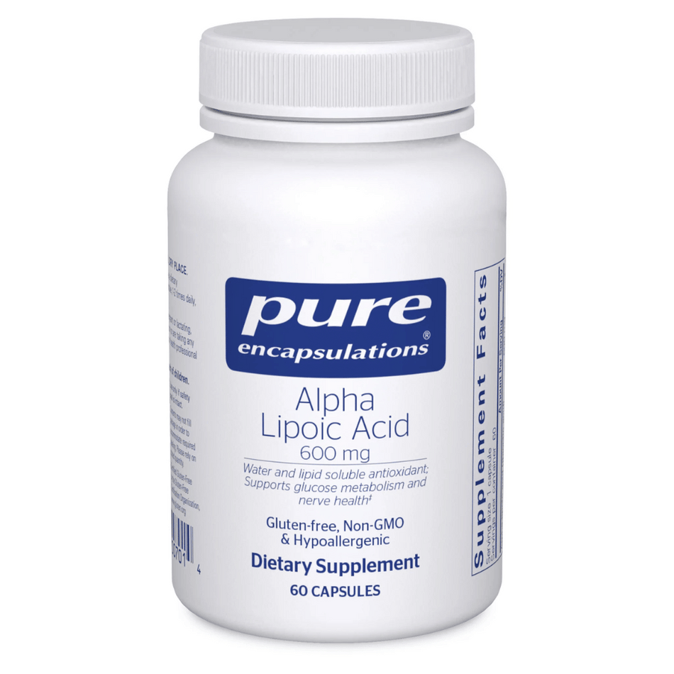 Pure Encapsulations Alpha Lipoic Acid 600 MG 60's- Lillys Pharmacy and Health Store