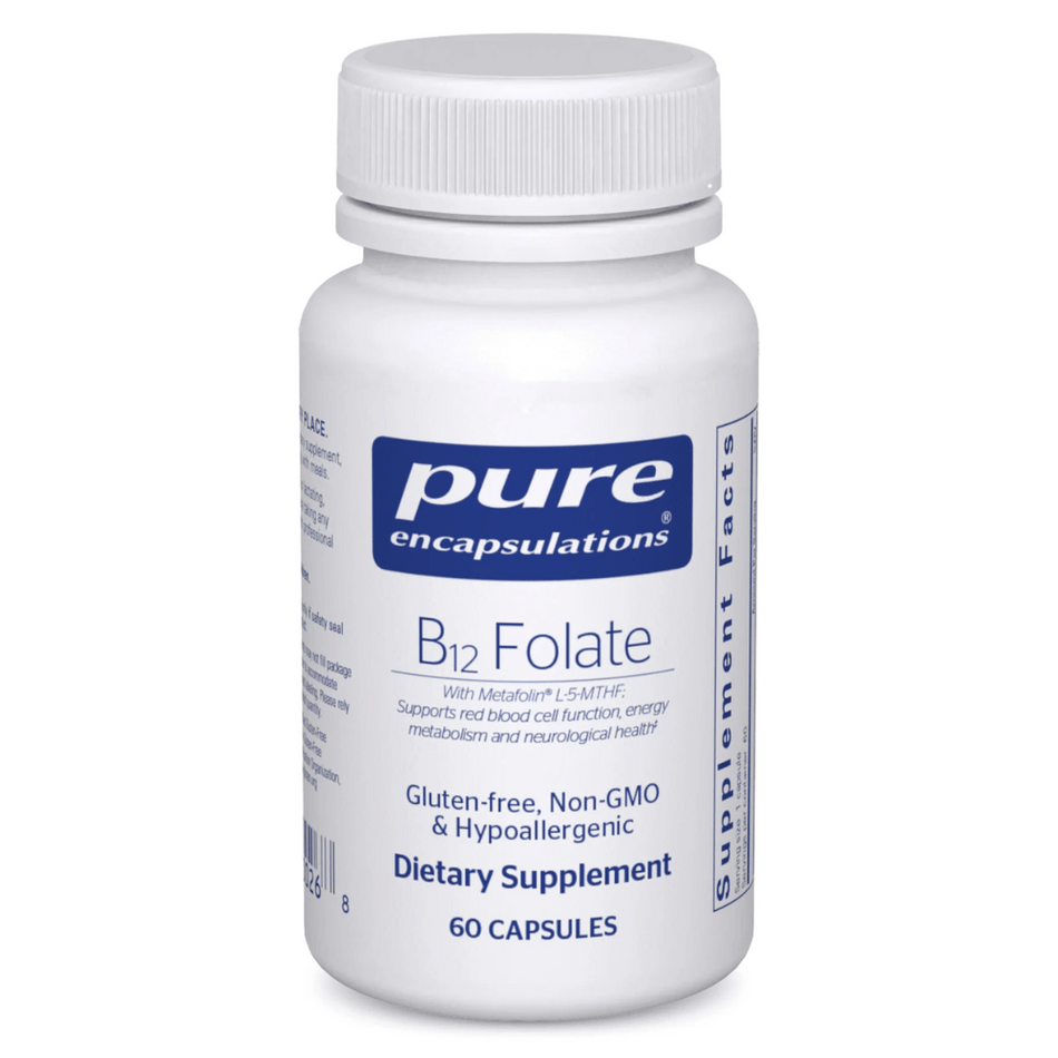 Pure Encapsulations B12 Folate 60's- Lillys Pharmacy and Health Store