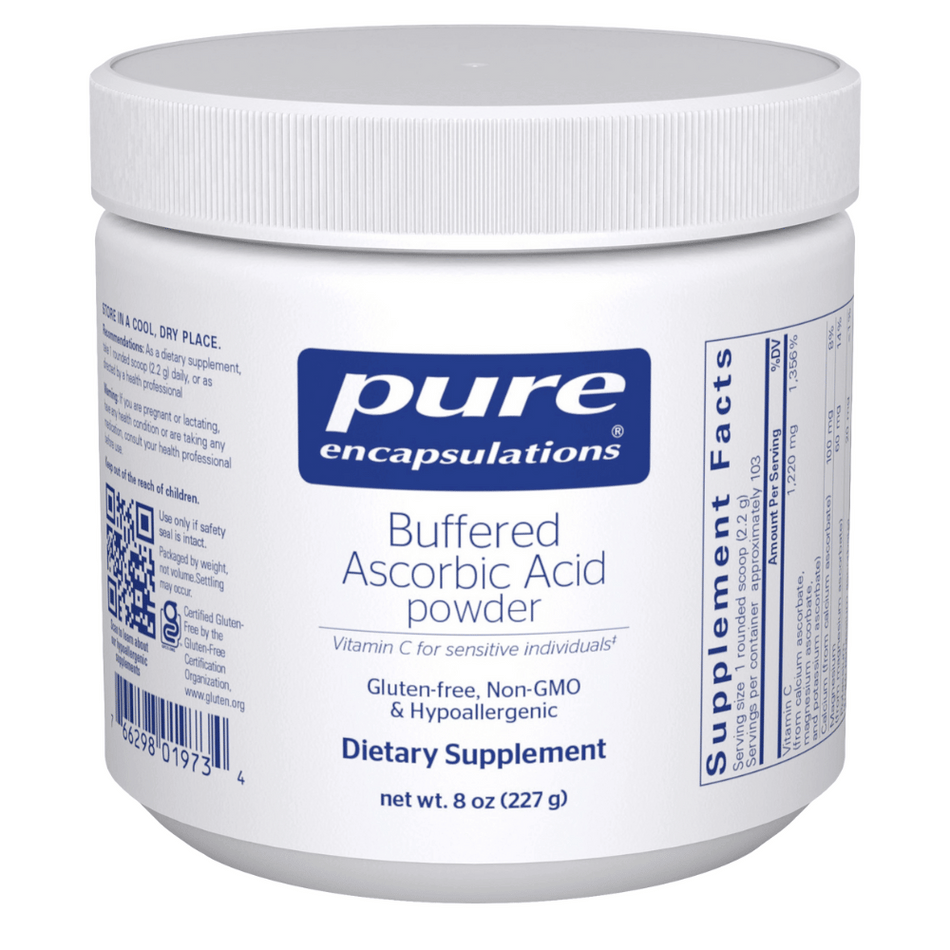 Pure Encapsulations Buffered Ascorbic Acid Powder 227g- Lillys Pharmacy and Health Store