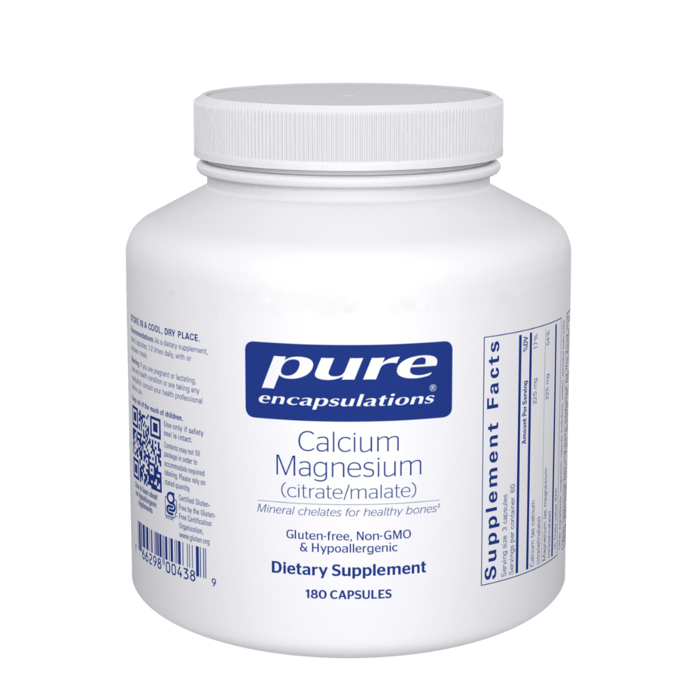 Pure Encapsulations Calcium Magnesium (citrate/malate) 180's- Lillys Pharmacy and Health Store