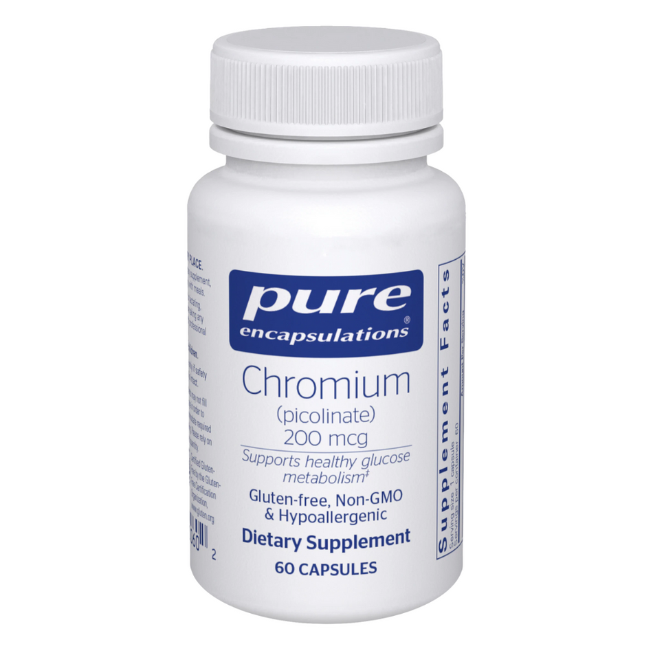 Pure Encapsulations Chromium (picolinate) 200 mcg 60's- Lillys Pharmacy and Health Store