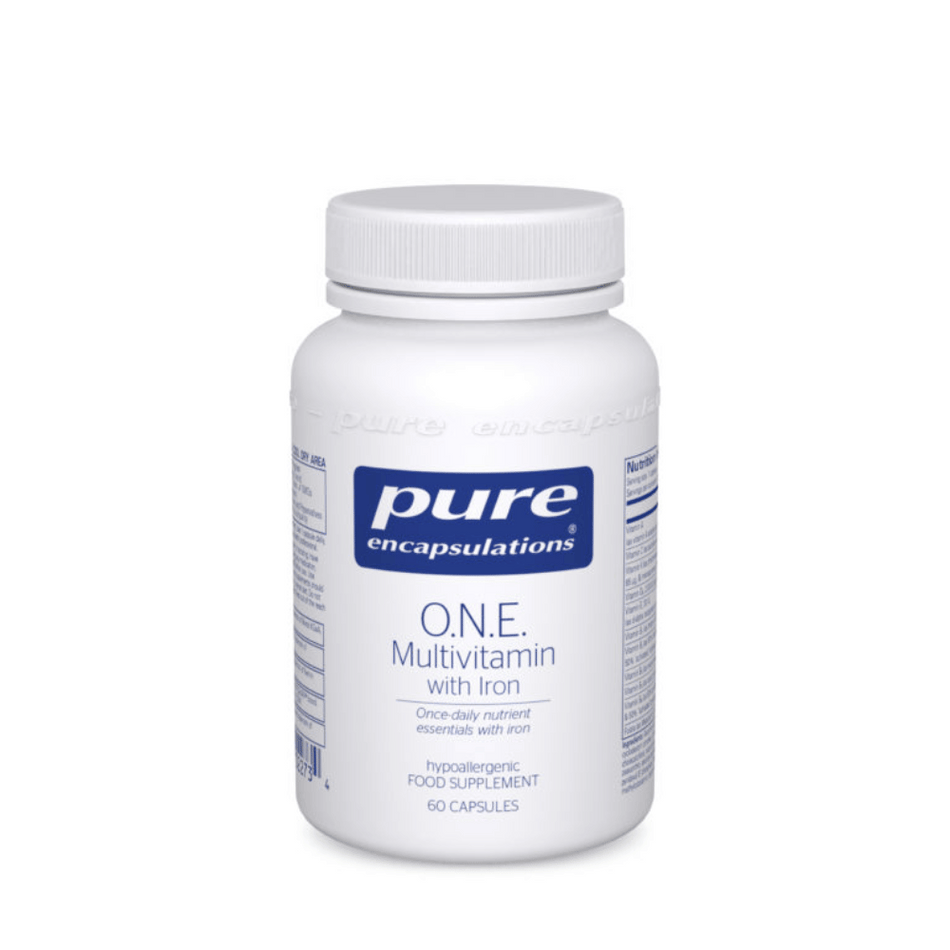 Pure Encapsulations O.N.E. Multivitamin with Iron 60's- Lillys Pharmacy and Health Store