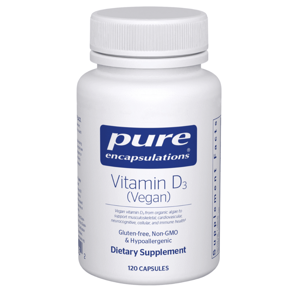 Pure Encapsulations Vitamin D3 (vegan) 2,000 IU 120's- Lillys Pharmacy and Health Store