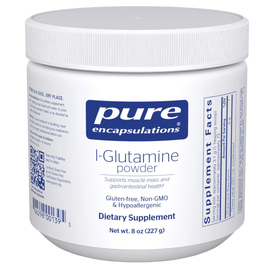 Pure Encapsulations l-Glutamine Powder 227g- Lillys Pharmacy and Health Store
