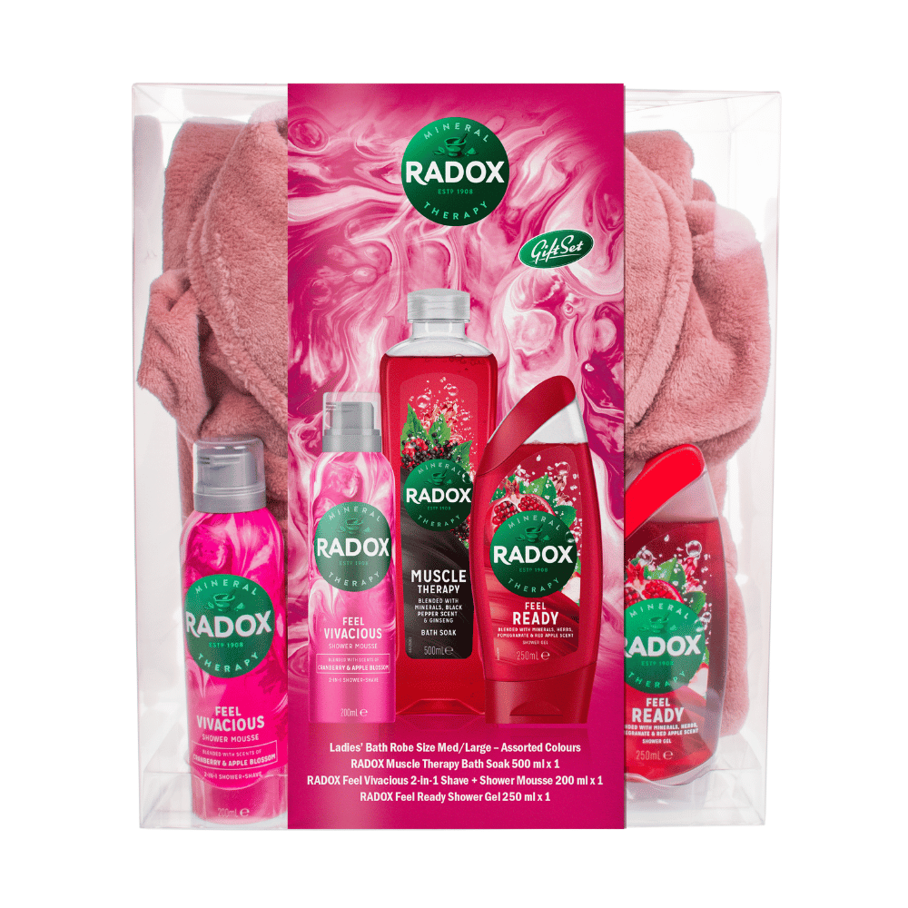 Radox Bathrobe Set Pink- Lillys Pharmacy and Health Store