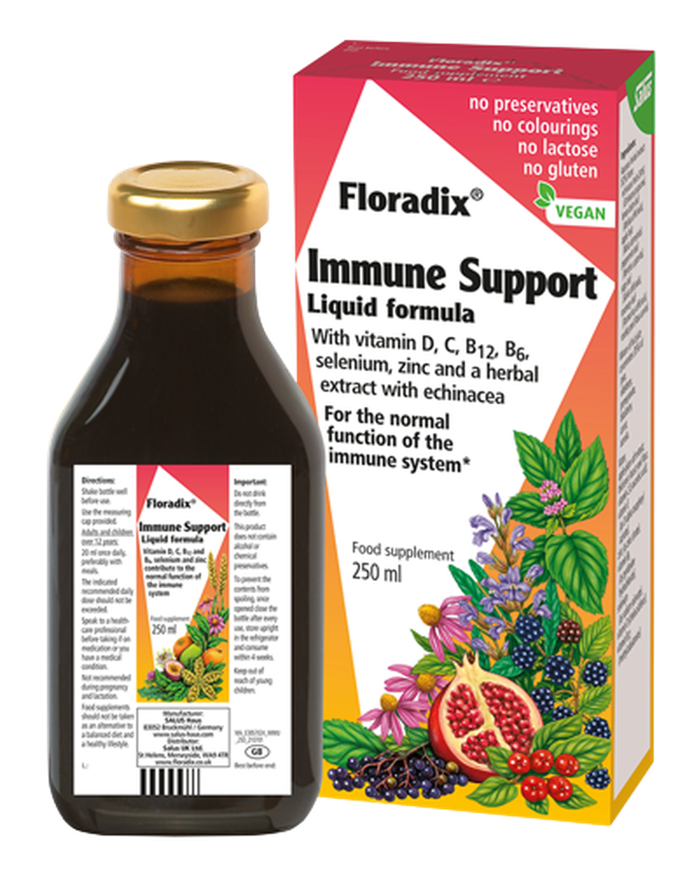 Salus Haus Floradix Immune Support 250ml- Lillys Pharmacy and Health Store