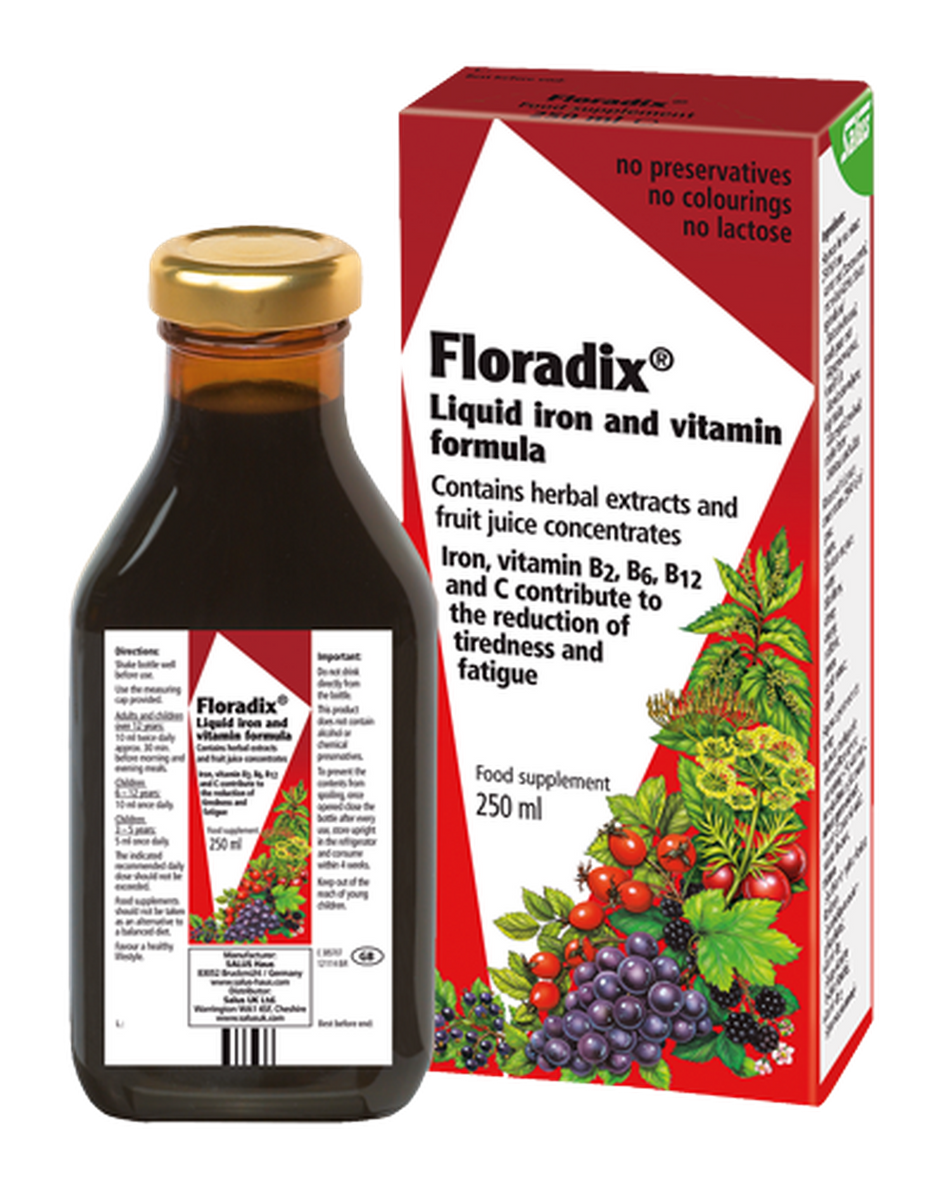 Salus Haus Floradix Liquid Formula 250ml- Lillys Pharmacy and Health Store