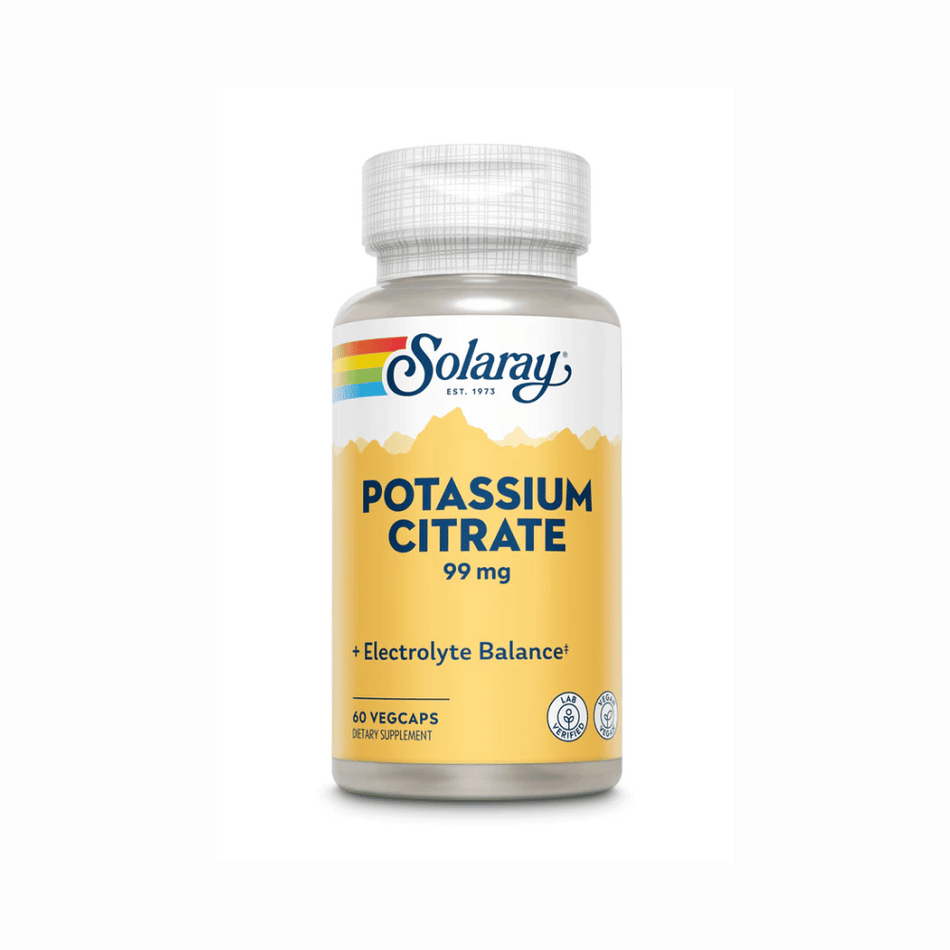 Solaray BioCitrate Potassium 99mg 60Caps- Lillys Pharmacy and Health Store