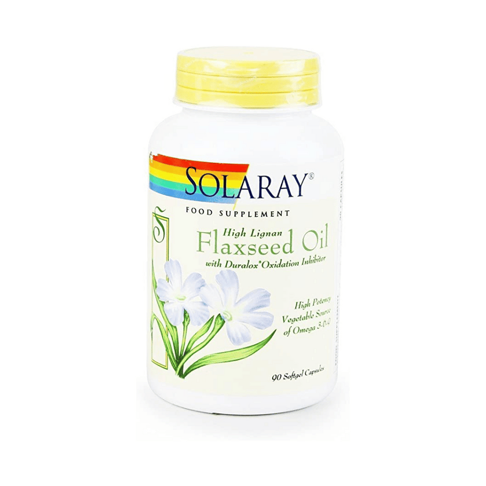 Solaray Flaxseed Oil - 1,000mg 90Gels- Lillys Pharmacy and Health Store