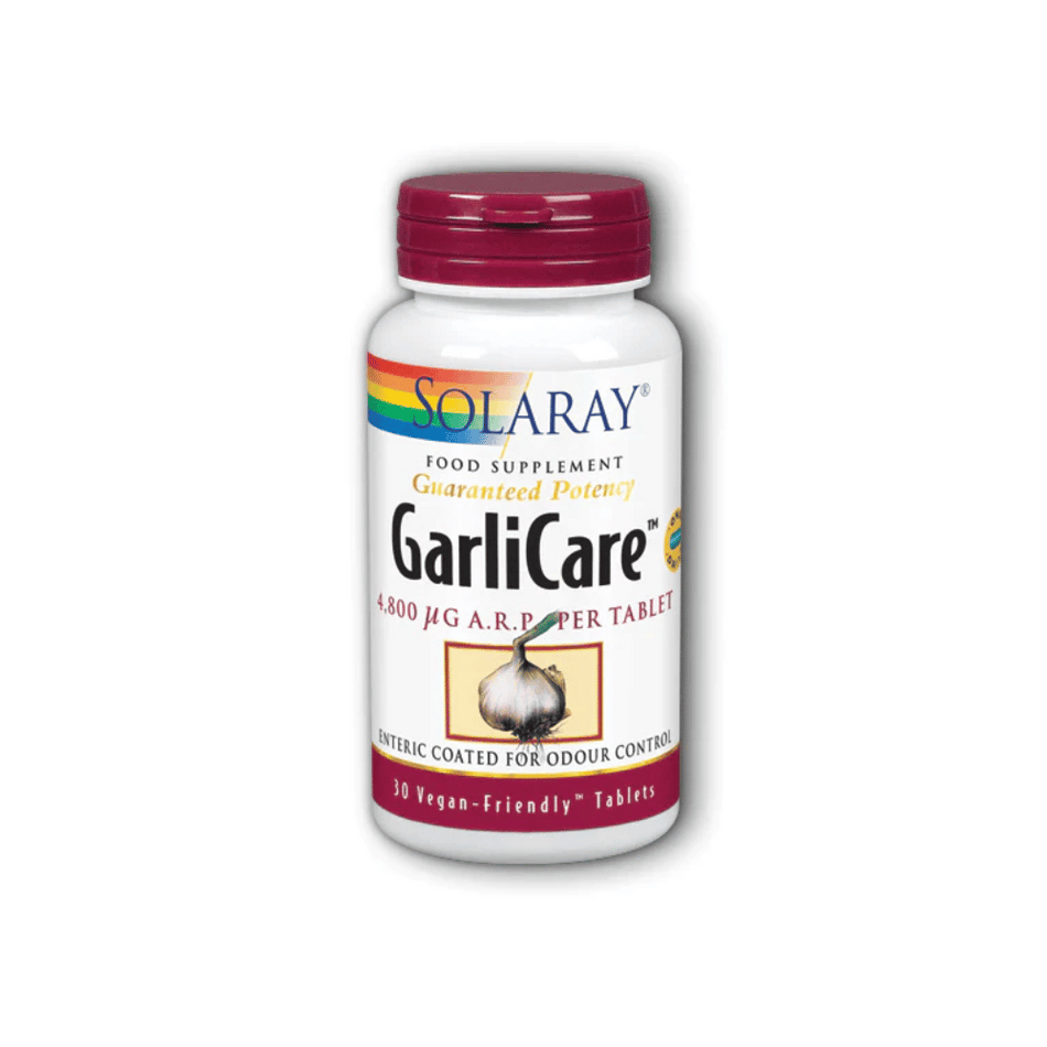 Solaray Garlicare - 10,000mcg 30Tabs- Lillys Pharmacy and Health Store