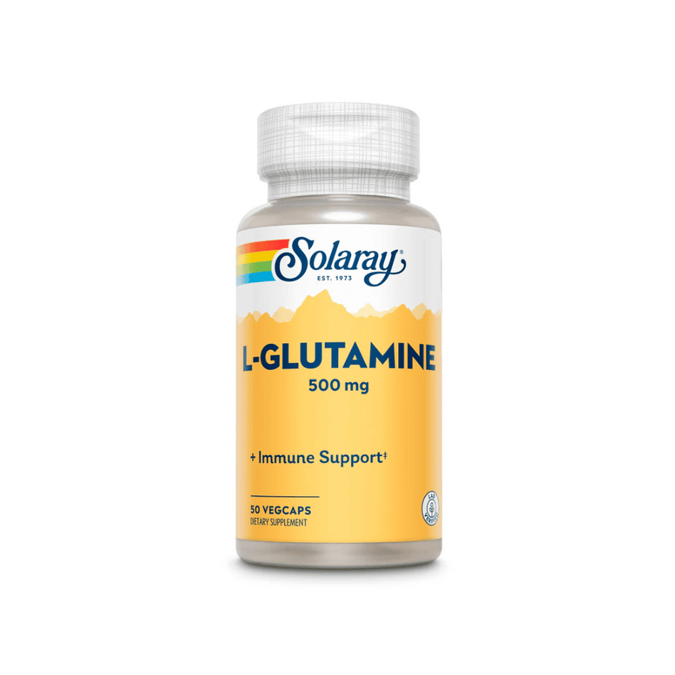 Solaray L-Glutamine Free-Form 500mg 50Caps- Lillys Pharmacy and Health Store