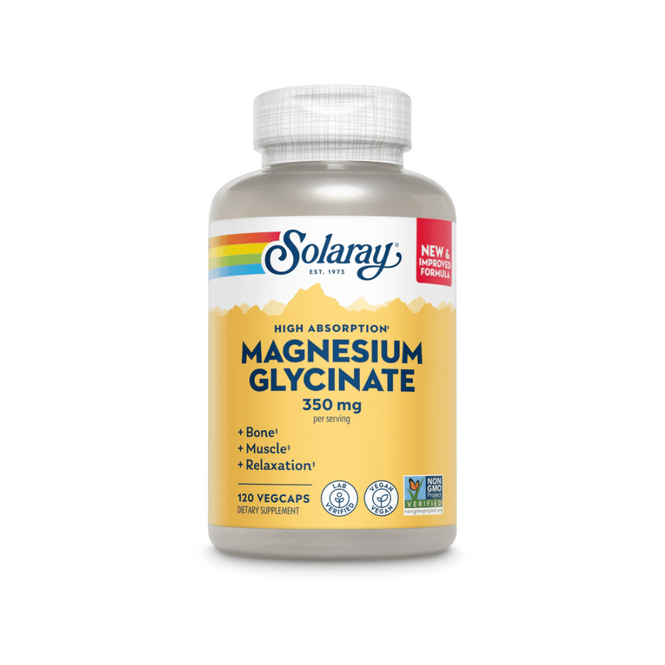 Solaray Magnesium Bisglycinate 120Caps- Lillys Pharmacy and Health Store