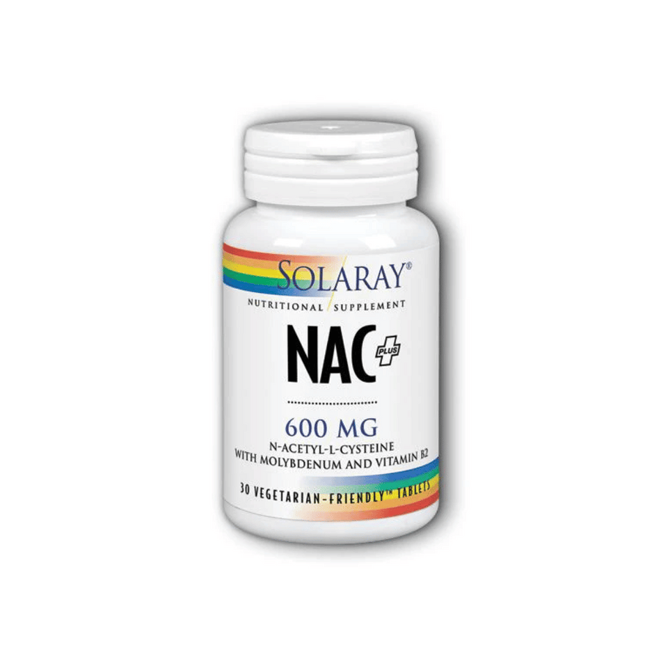 Solaray NAC + 600mg 30Caps- Lillys Pharmacy and Health Store