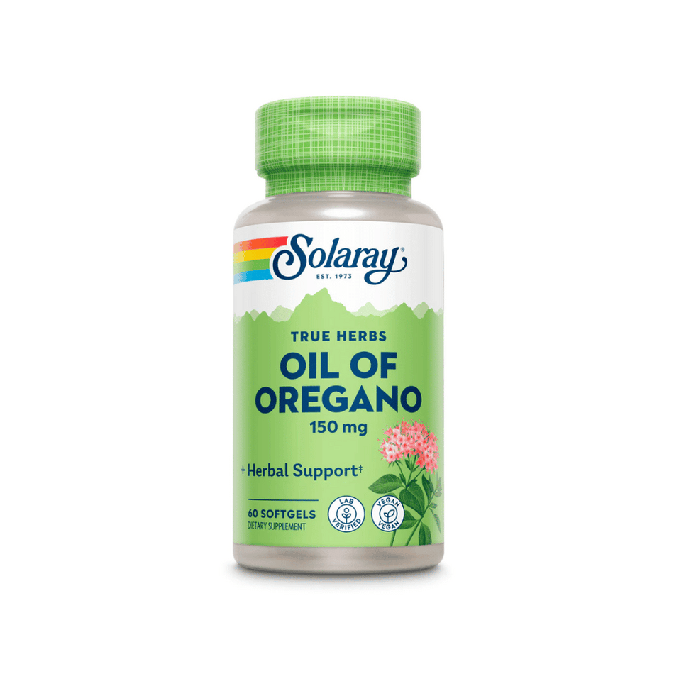 Solaray Oil of Oregano Aerial Extract 150mg 60Gels- Lillys Pharmacy and Health Store