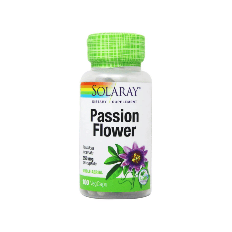 Solaray Passion Flower 350mg 100Caps- Lillys Pharmacy and Health Store