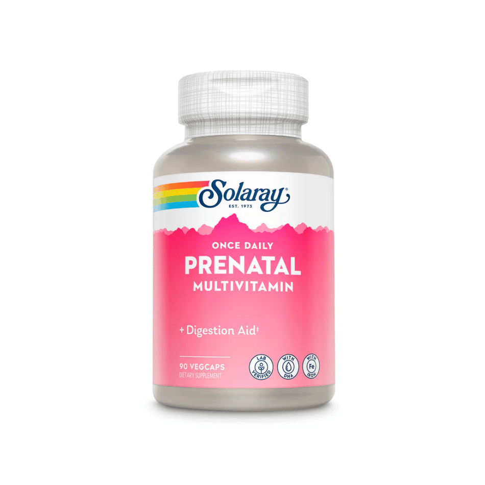 Solaray Prenatal Multivitamin & Minerals 90Tabs- Lillys Pharmacy and Health Store