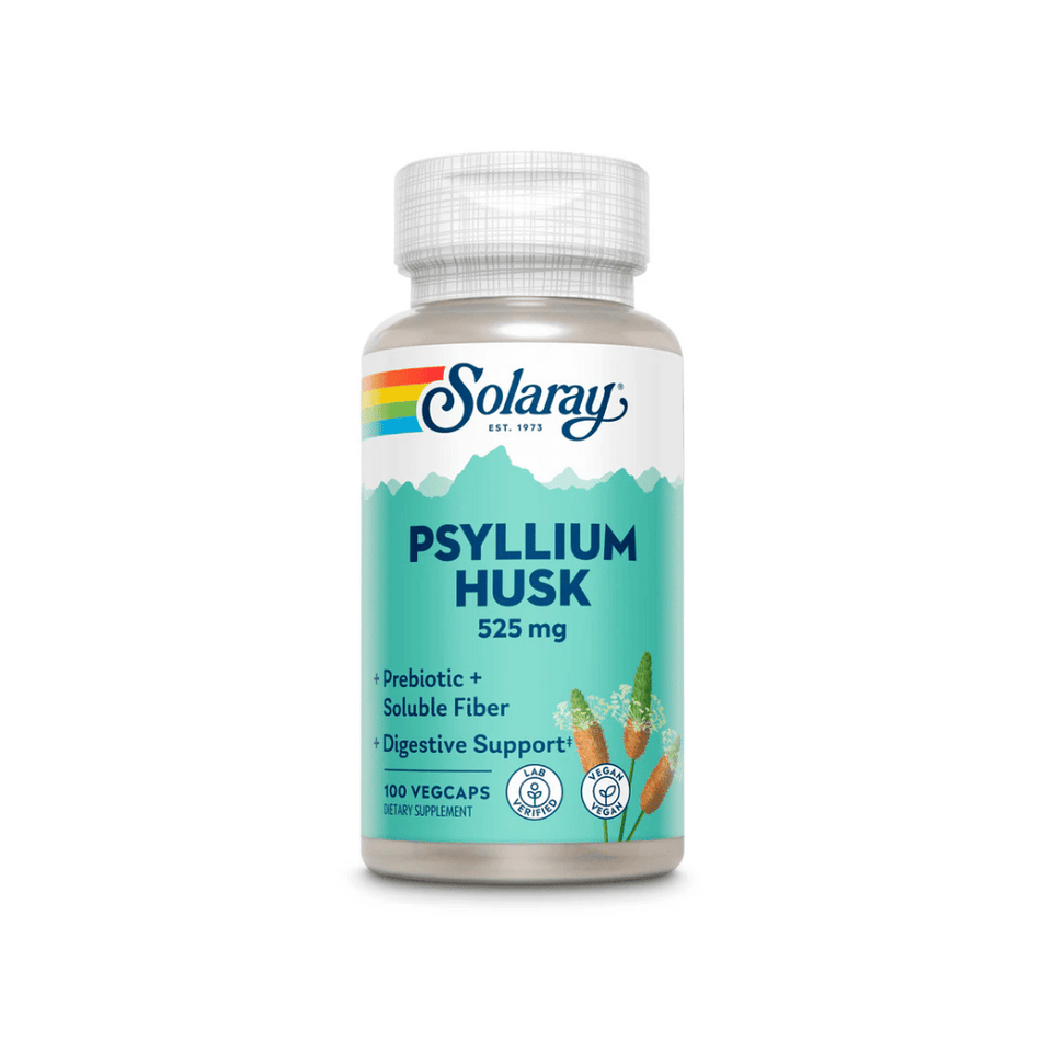 Solaray Psyllium Husk 525mg 100Caps- Lillys Pharmacy and Health Store