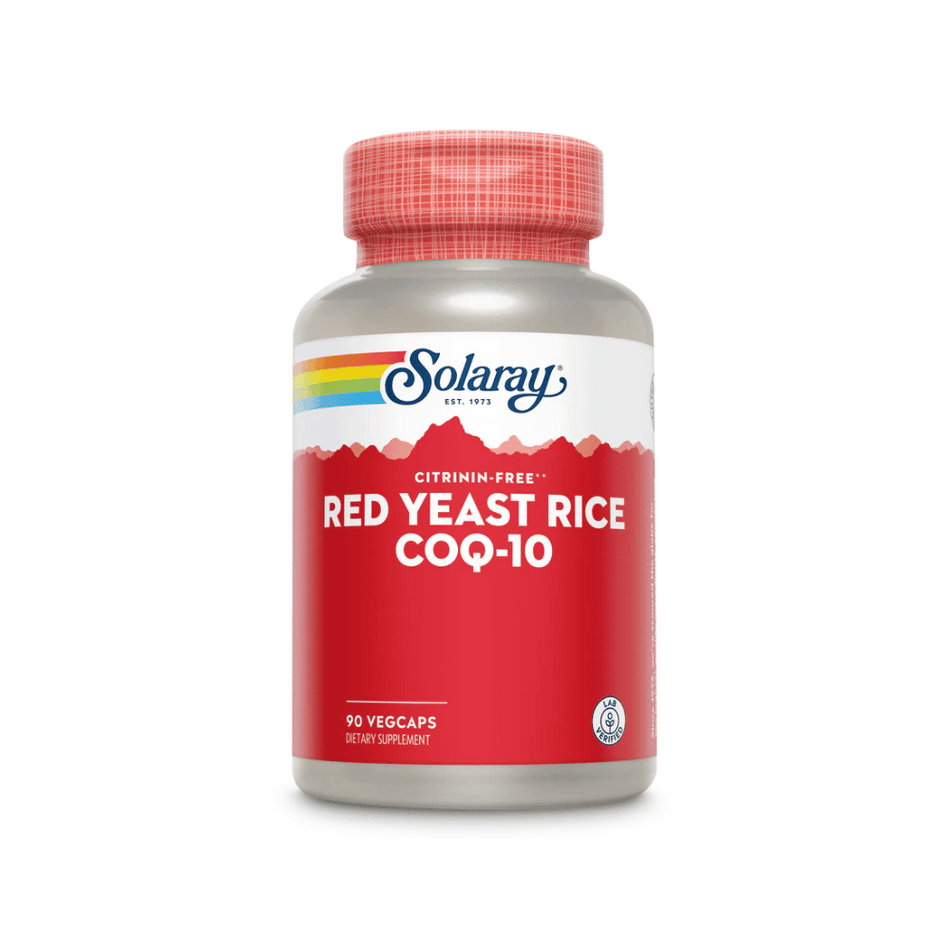 Solaray Red Yeast Rice Plus CoQ-10 90Caps- Lillys Pharmacy and Health Store