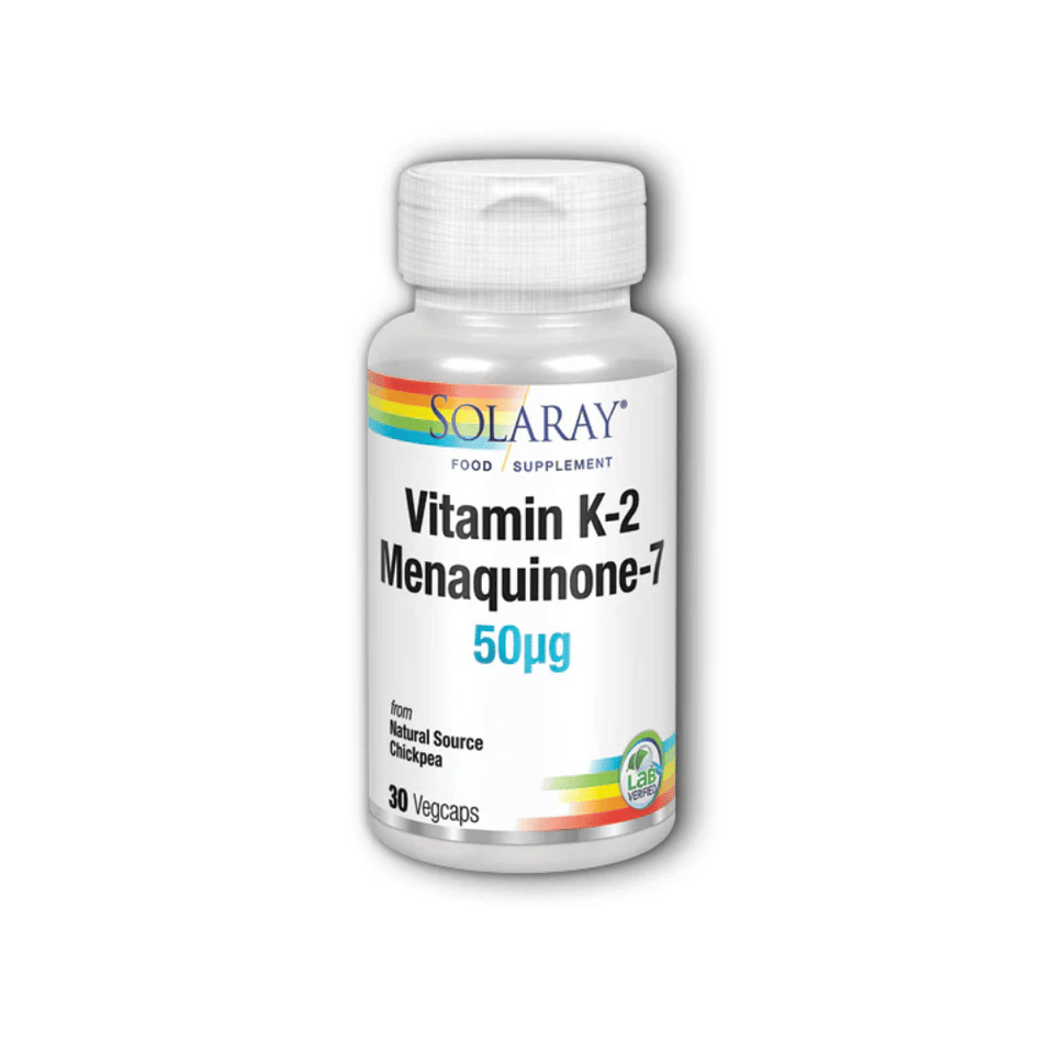 Solaray Vitamin K-2 Menaquinone-7 50mcg 30Caps- Lillys Pharmacy and Health Store