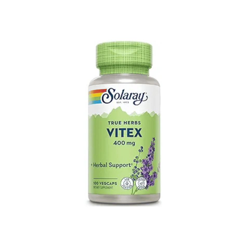 Solaray Vitex 400mg 100Caps- Lillys Pharmacy and Health Store