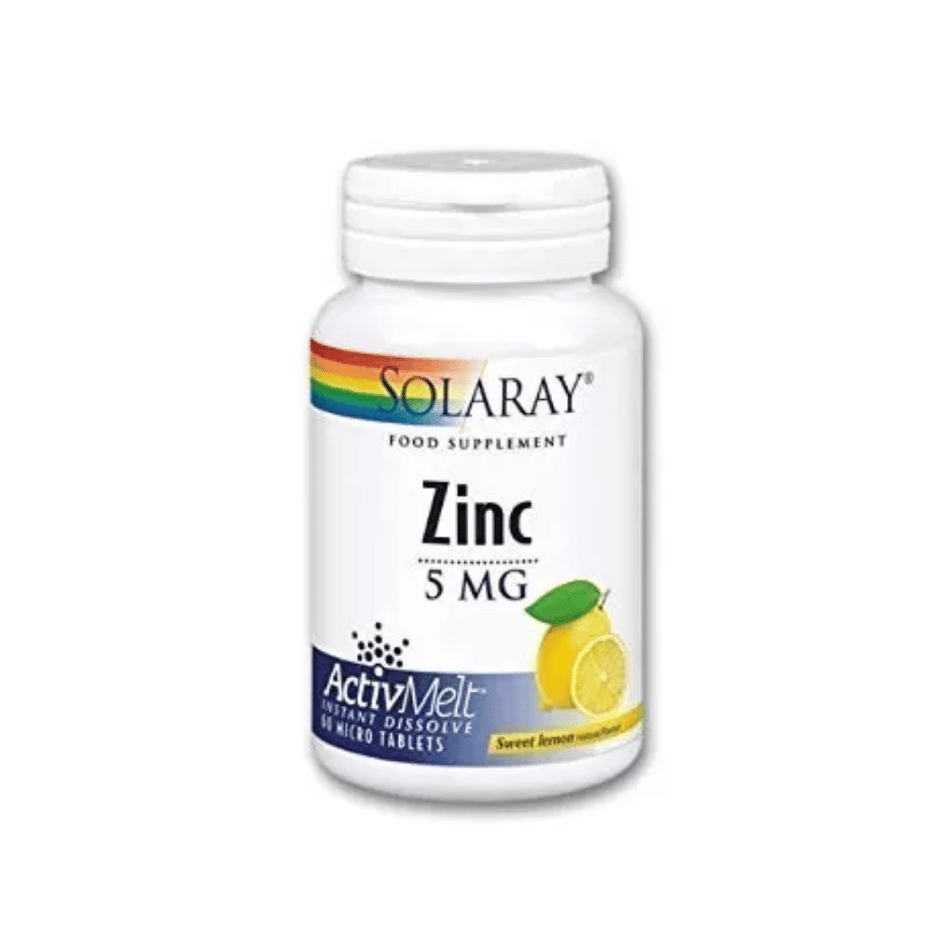 Solaray Zinc ActivMelt 5mg 60Caps- Lillys Pharmacy and Health Store