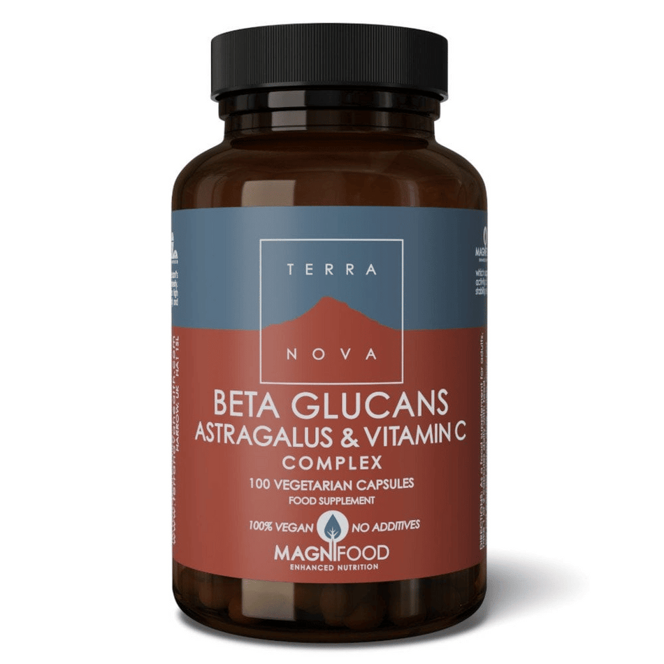 Terra Nova Beta Glucans Astragalus Vitamin C Complex 100caps- Lillys Pharmacy and Health Store