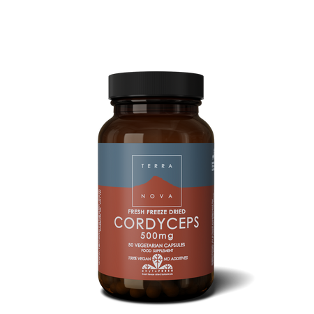 Terra Nova Cordyceps 500mg 50caps- Lillys Pharmacy and Health Store