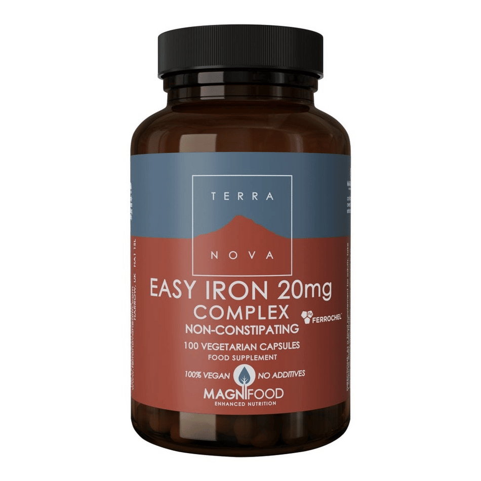 Terra Nova Easy Iron 20mg Complex Veg Caps 100caps- Lillys Pharmacy and Health Store