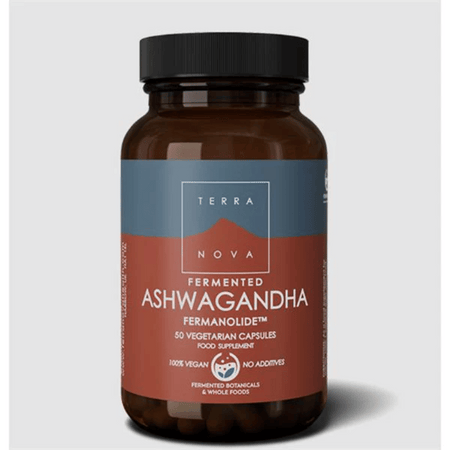 Terra Nova Fermented Ashwagandha 250mg Fermanolide 50caps- Lillys Pharmacy and Health Store