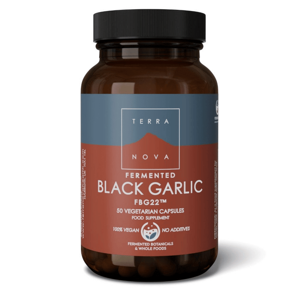 Terra Nova Fermented Black Garlic 300mg Fbg 22 50caps- Lillys Pharmacy and Health Store