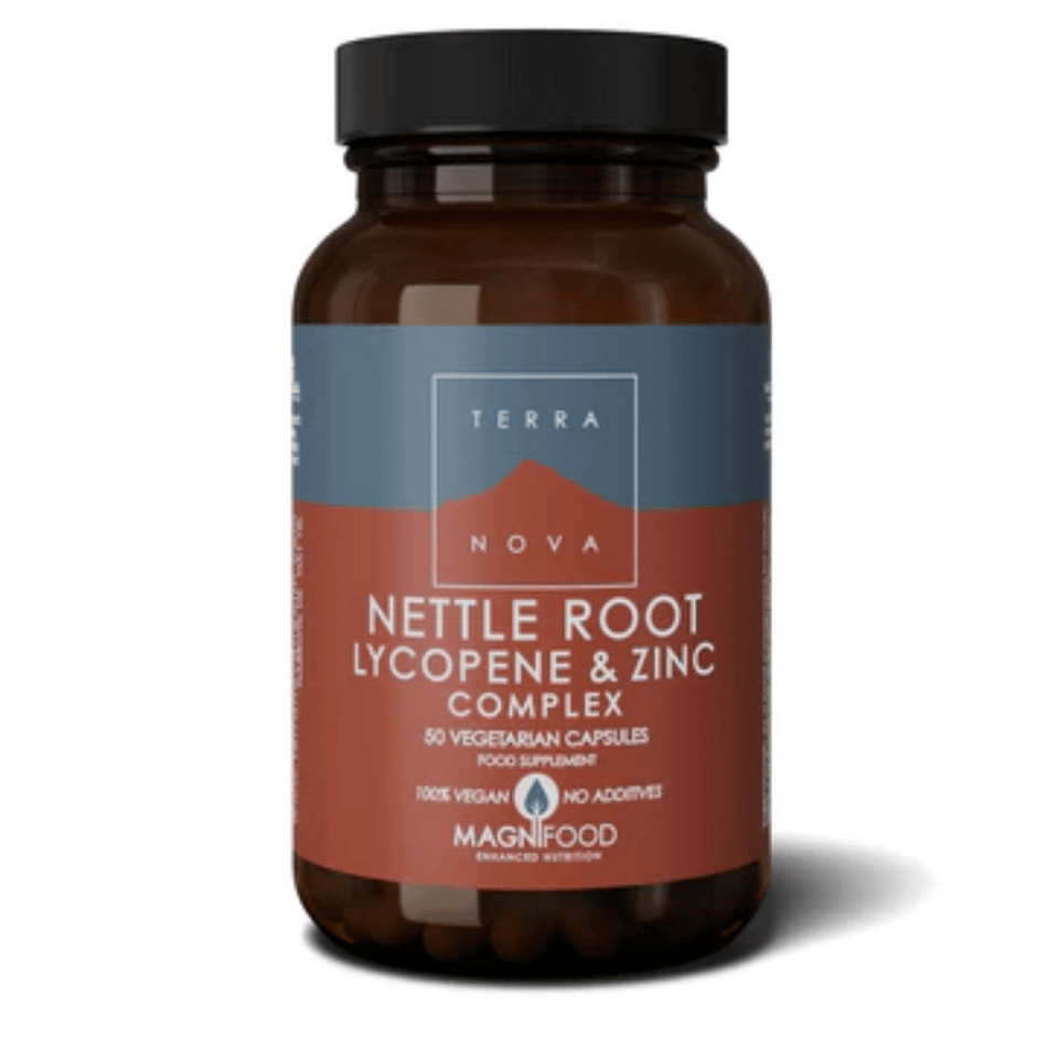 Terra Nova Nettle Root Lycopene Zinc Complex 50caps- Lillys Pharmacy and Health Store