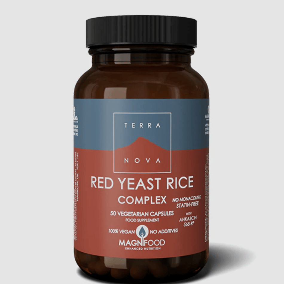 Terra Nova Red Yeast Rice Complex No Monacolin K Statin Free 50caps- Lillys Pharmacy and Health Store