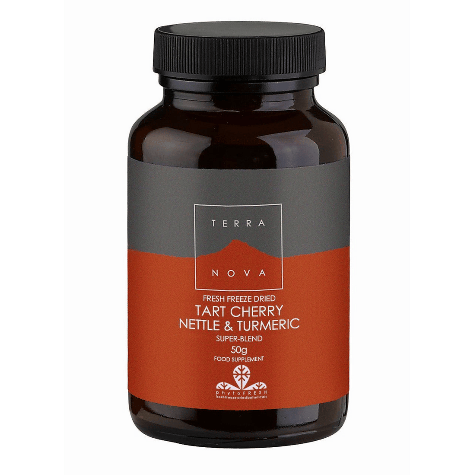 Terra Nova Tart Cherry Nettle Turmeric Super Blend 50g- Lillys Pharmacy and Health Store