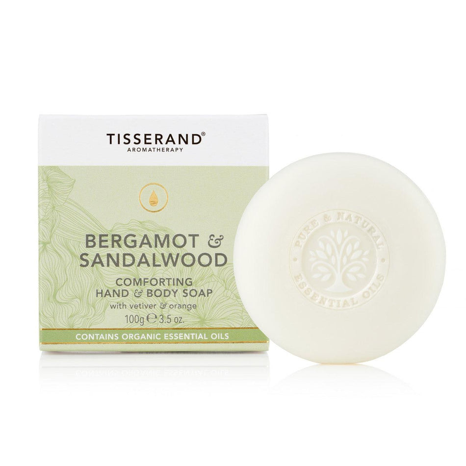 Tisserand Bergamot & Sandalwood Soap 100g- Lillys Pharmacy and Health Store