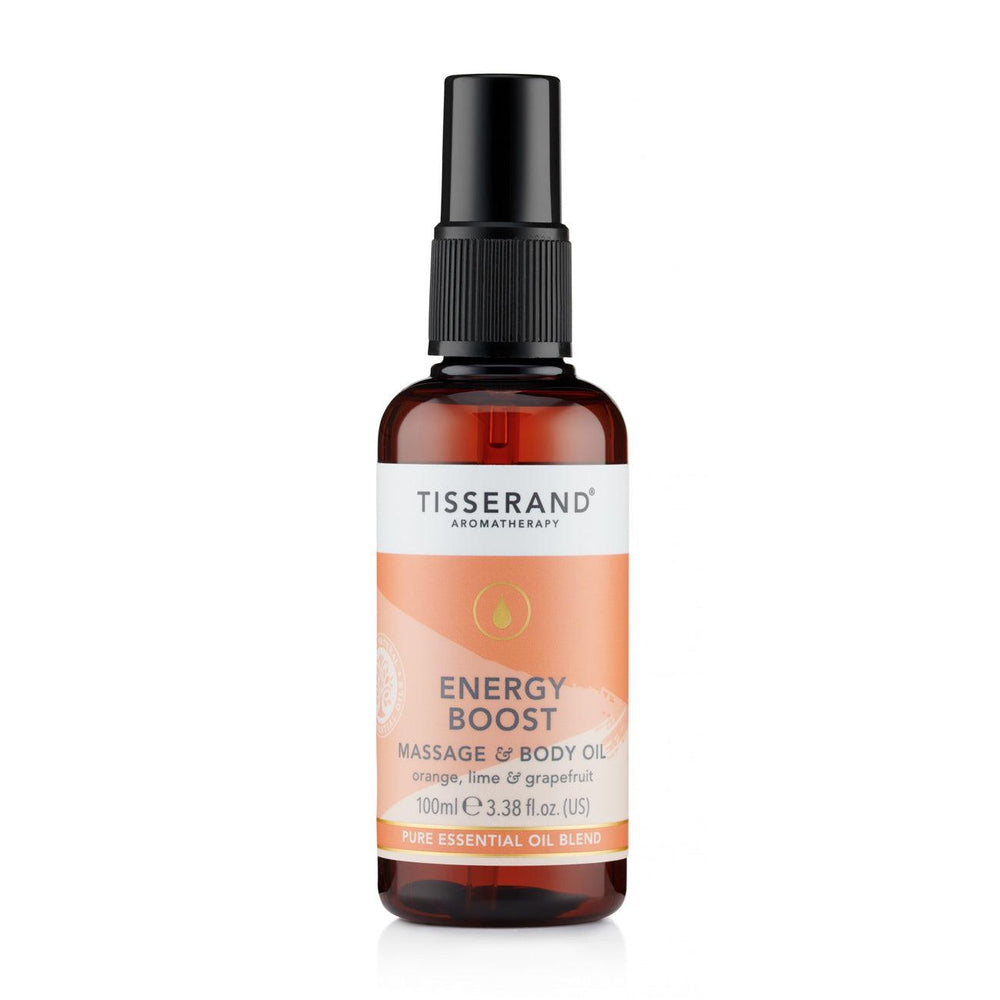 Tisserand Energy Boost Massage Oil 100ml- Lillys Pharmacy and Health Store
