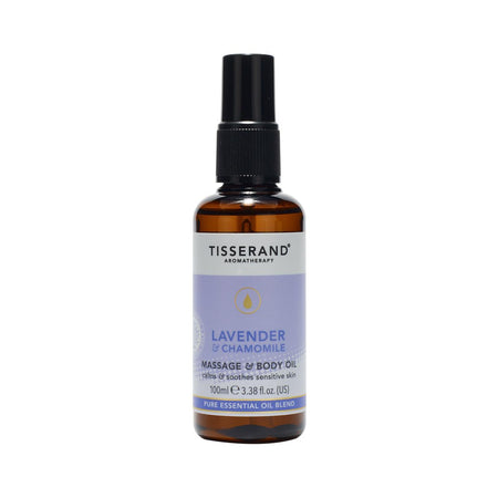 Tisserand Lavender & Chamomile Massage Oil 100ml- Lillys Pharmacy and Health Store