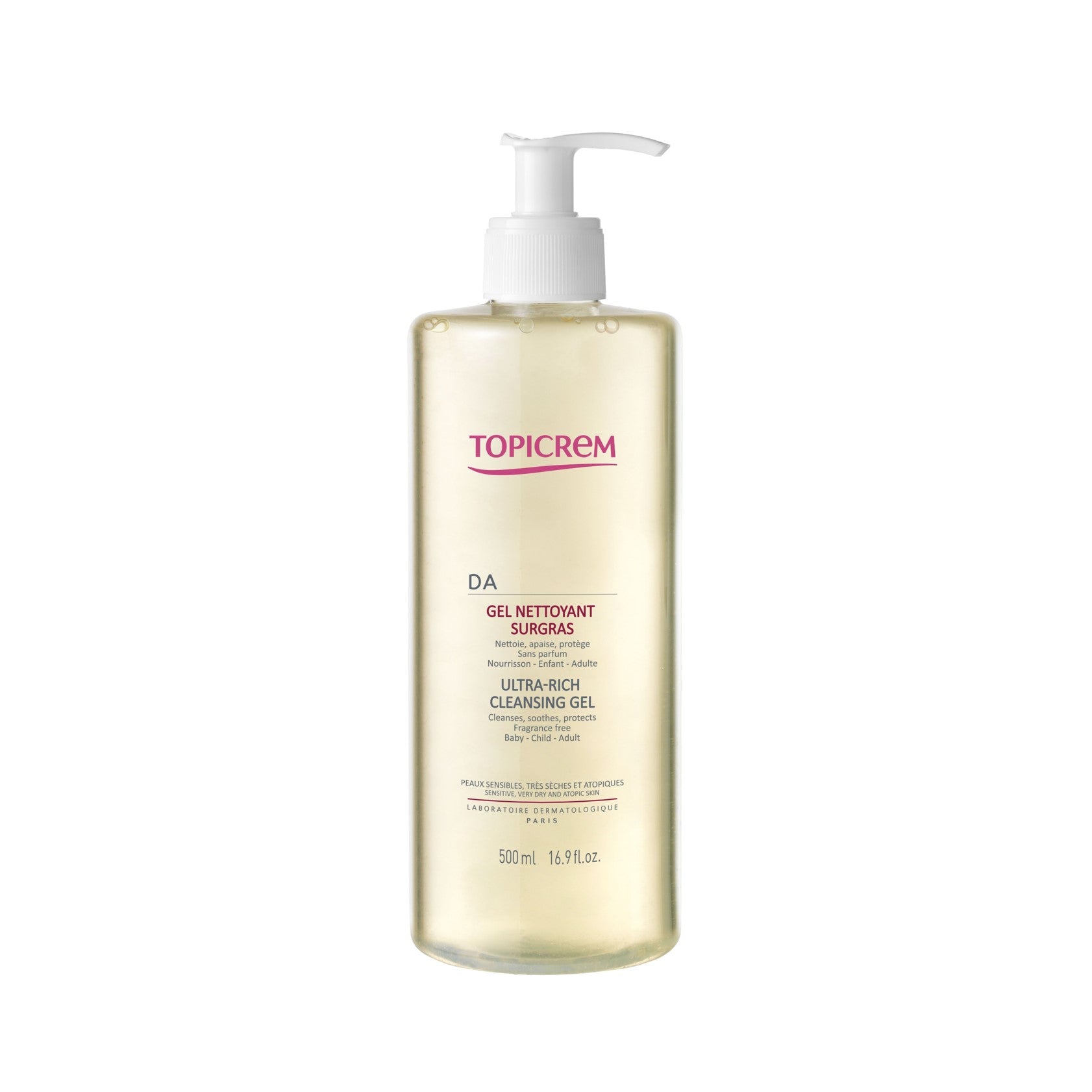 Topicrem Da Ultra Rich Cleansing Gel 500 ml- Lillys Pharmacy and Health Store