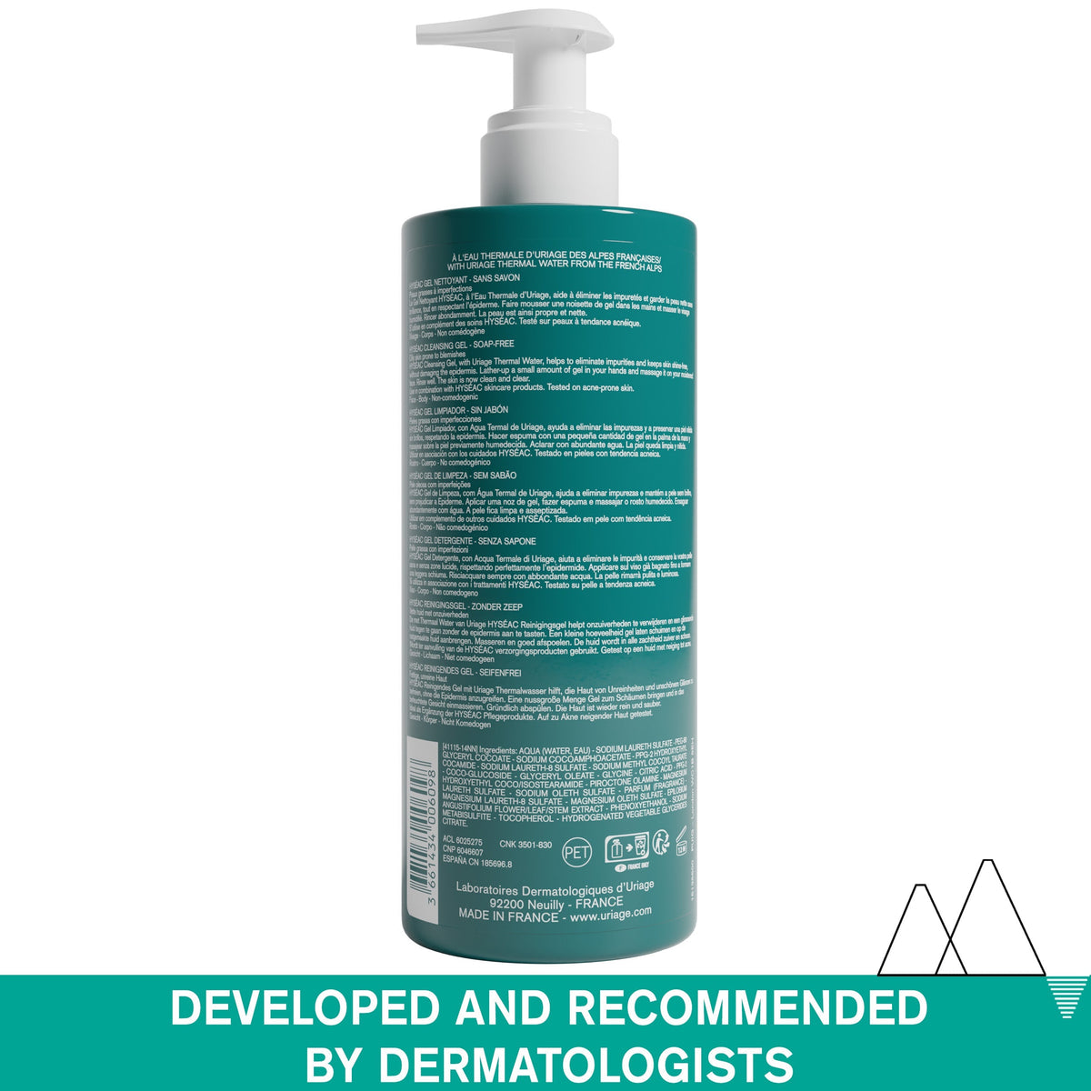 Uriage Hyseac Purifying Cleansing Gel 500ml- Lillys Pharmacy and Health Store