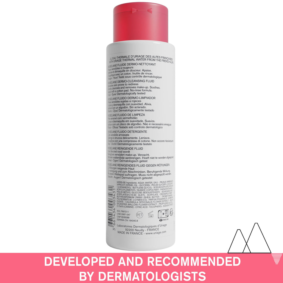 Uriage Roseliane Anti-Redness Cleansing Fluid 250ml- Lillys Pharmacy and Health Store